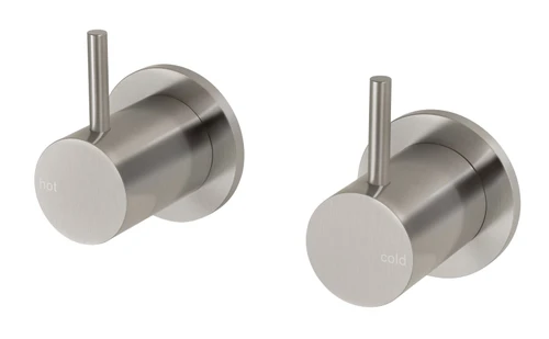 Vivid Slimline Wall Top Assemblies Brushed Nickel (Pair) Lead Free [304364]