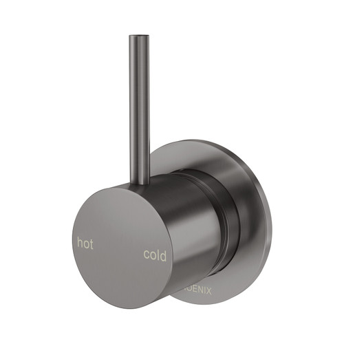 Vivid Slimline Up Shower or Wall Mixer Brushed Carbon Lead Free [310499]