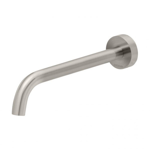 Vivid Slimline Bath Spout 230mm Curved Brushed Nickel Lead Free [310590]