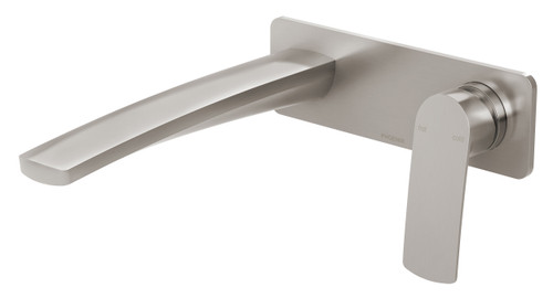 Mekko SwitchMix Wall Basin or Bath Mixer Set 200mm Brushed Nickel Lead Free [313613]
