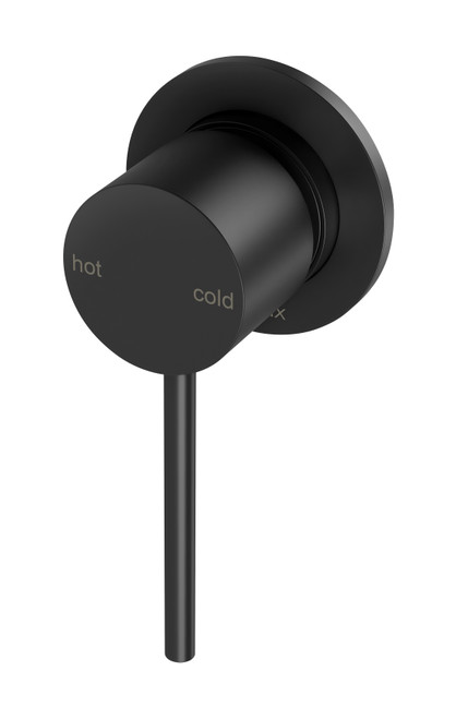 Vivid Slimline SwitchMix Shower Wall Mixer 60mm Backplate Matte Black Lead Free [313889]