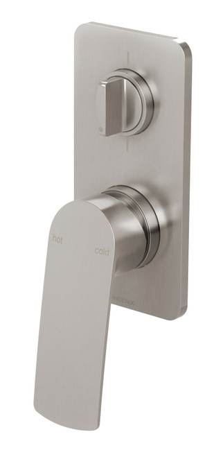 Mekko SwitchMix Bath & Shower Divertor Mixer Fit-Off Kit Brushed Nickel Lead Free [313882]