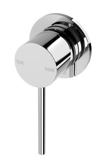 Vivid Slimline SwitchMix Wall Bath or Shower Mixer (60mm Backplate) Fit-Off Kit Chrome Lead Free [313888]