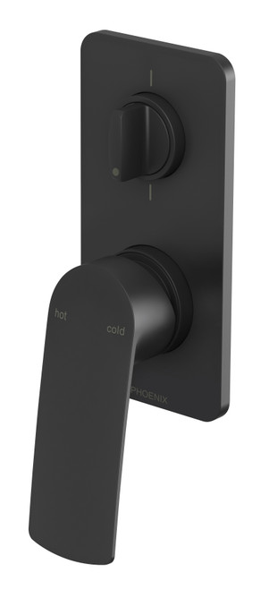 Mekko SwitchMix Bath or Shower Divertor Mixer Fit-Off Kit Matte Black Lead Free [315625]