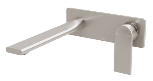 Teel SwitchMix Wall Bath or Basin Set 200mm Spout Fit-Off Kit 6Star Brushed Nickel Lead Free [316045]