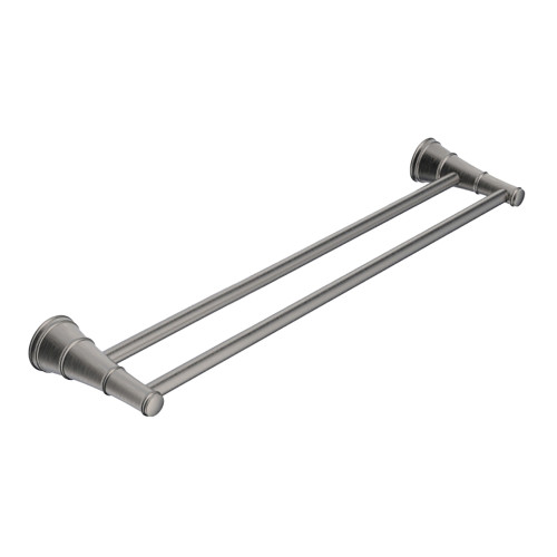 Eternal Double Towel Rail 600mm Brushed Nickel [321577]
