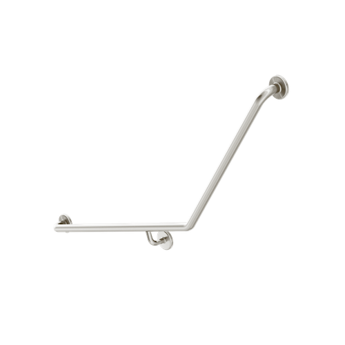 Care Grab Rail 40 Degree LH 870mm x 700mm Brushed Stainless Steel [330737]