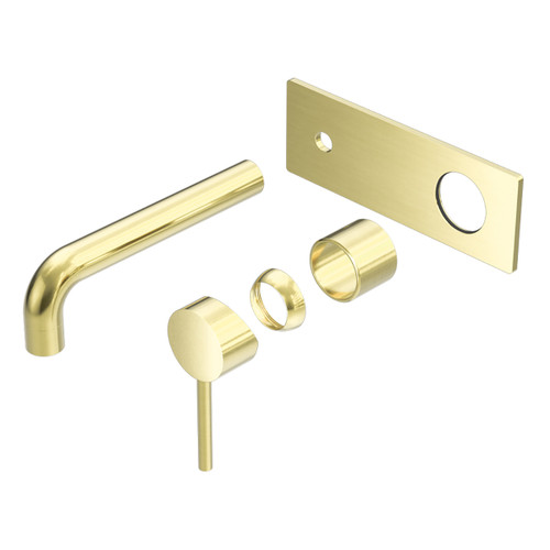 Dolce Wall Basin or Bath Mixer Set (Trim Kit Only) Brushed Gold [289747]
