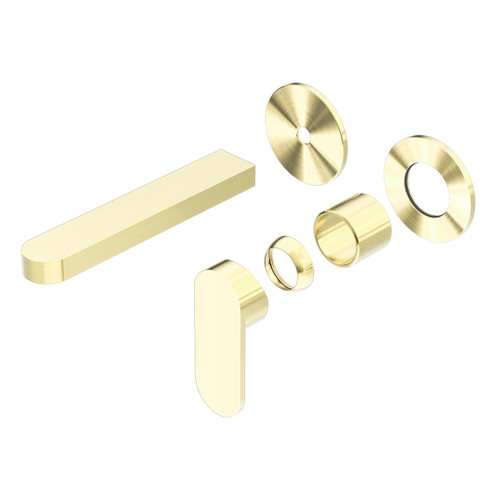 Ecco Wall Basin or Bath Mixer Set Separate Back Plate (Trim Kit Only) Brushed Gold [289774]