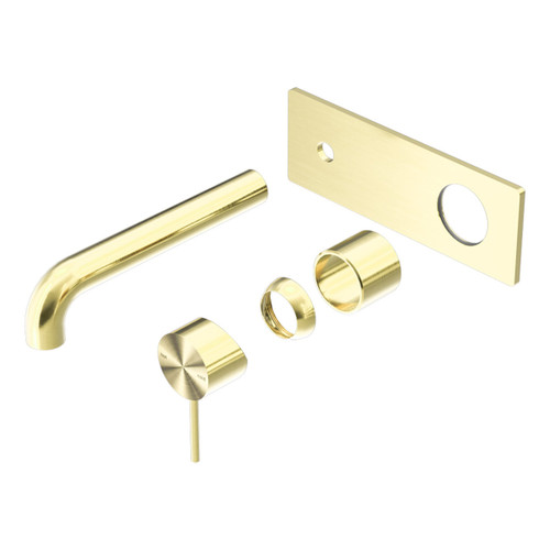 Mecca Wall Basin or Bath Mixer Set 230mm (Trim Kit Only) Brushed Gold [290007]
