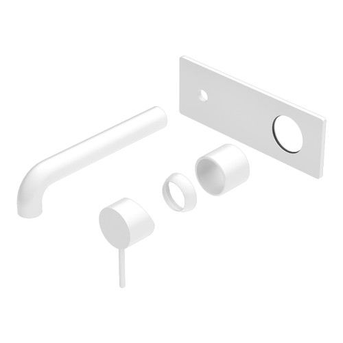 Mecca Wall Basin or Bath Mixer Set 260mm (Trim Kit Only) Matte White [289935]