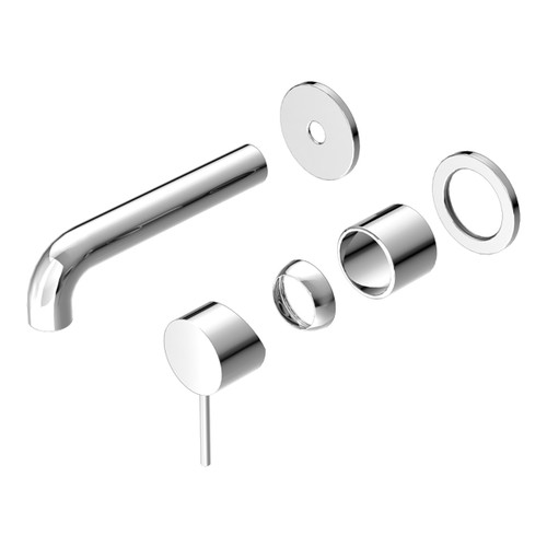 Mecca Wall Basin or Bath Mixer Set Separate Back Plate 120mm (Trim Kit Only) Chrome [289994]