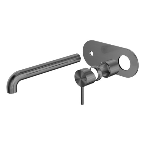 Zen SS316L Wall Basin or Bath Mixer Set 230mm Spout (Trim Kit Only) Graphite [300318]