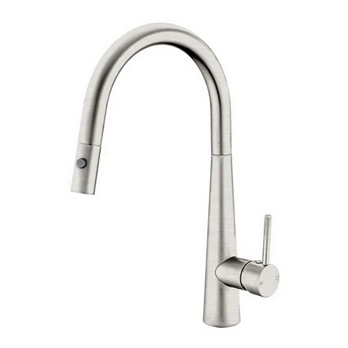Dolce Sink Mixer with Pull-Out Vegie Spray 6Star Brushed Nickel Lead Free [306862]