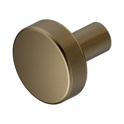 Mecca Cabinet Knob – Ø26 Tumbled Antique Brass [338558]