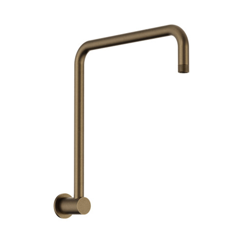Round Swivel Overhead Shower Arm Tumbled Antique Brass [338374]