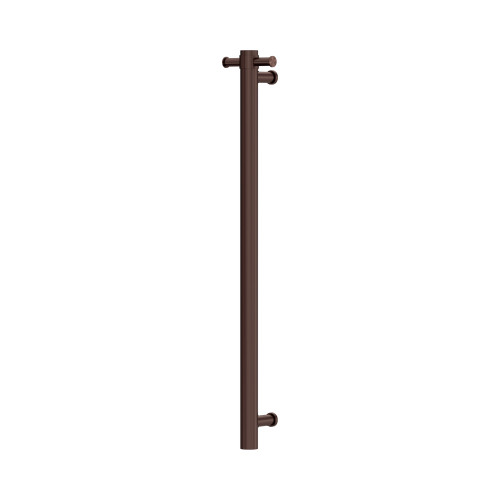 Mecca 12V Single Vertical Heated Towel Rail Rome Bronze [338443]