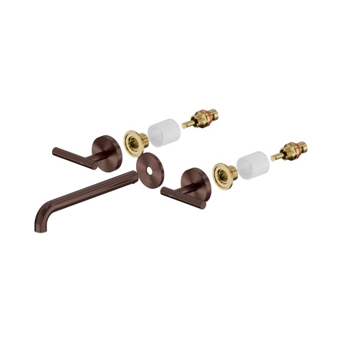 Mecca Lever Wall Basin or Bath Set 220mm Spout Trim Kit (Only) Rome Bronze [338624]