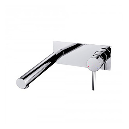 Projix MK2 Wall Pin Lever Basin/Bath Mixer Set 220mm Spout Chrome [133368]