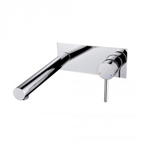 Projix MK2 Wall Pin Lever Basin/Bath Mixer Set 220mm Spout Chrome [133368]