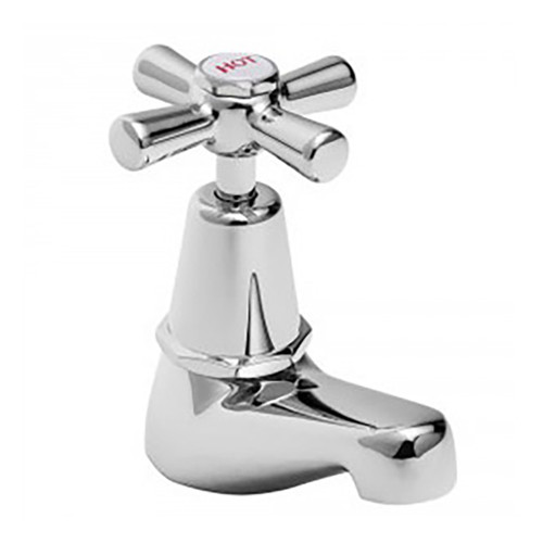 Easyclean Pillar Cock (Hot) with Handle & Button Chrome 4Star [133386]