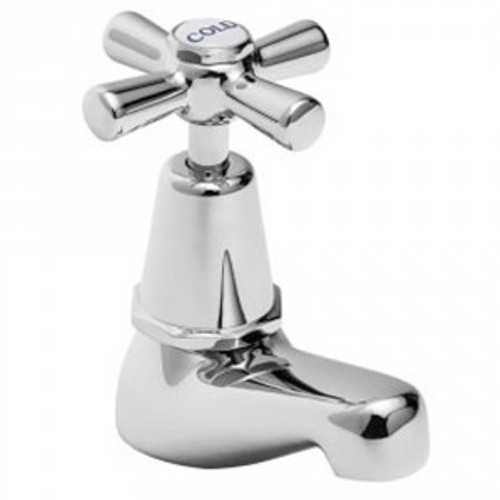 Easyclean Pillar Cock (Cold) w/Handle & Button Chrome 4Star [133387]