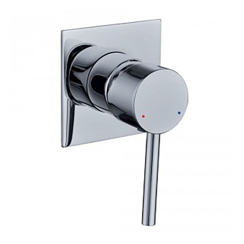 Projix MK2 Bath/Shower Mixer (Square Wall Plate) Pin Lever Chrome [136015]