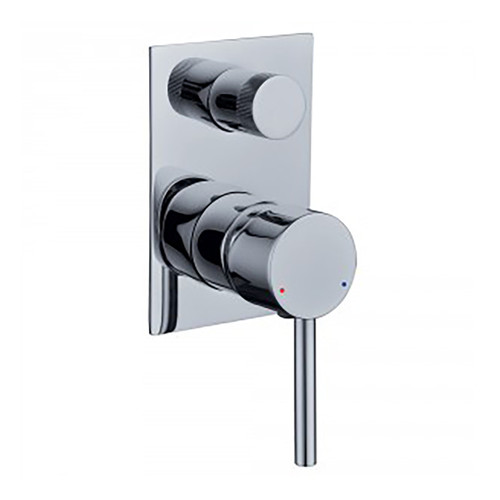 Projix MK2 Pin Lever Square Wall Mixer w/Diverter Chrome [136016]