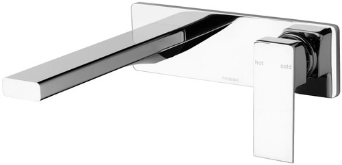 Radii Wall Basin Mixer Set with 200mm Spout 4Star Chrome [132816]