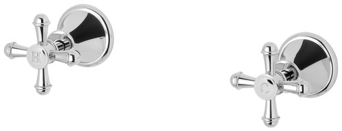 Nostalgia Wall Taps (Top Assemblies) Chrome (Pair) [136363]