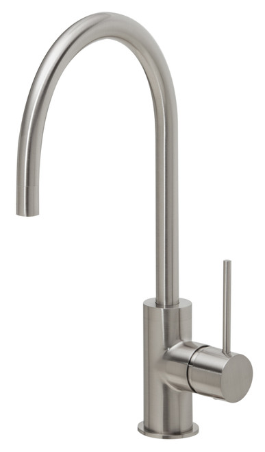 Vivid Slimline Sink Mixer (220mm Gooseneck Spout) Brushed Nickel [150337]