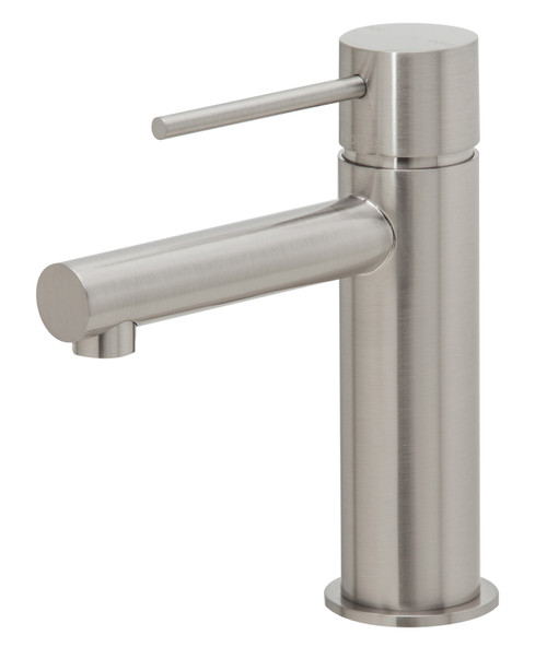 Vivid Slimline Hob Basin Mixer (Straight Spout) 6Star Brushed Nickel [150338]