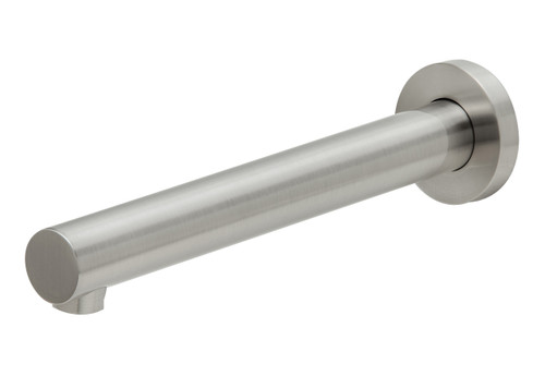Vivid Wall Bath Spout/Outlet 200mm Brushed Nickel [150364]