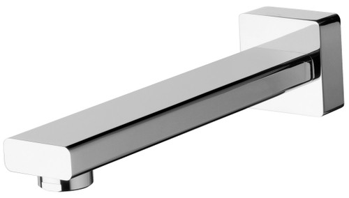 Radii Square Wall Bath Spout/Outlet 180mm Chrome [150326]