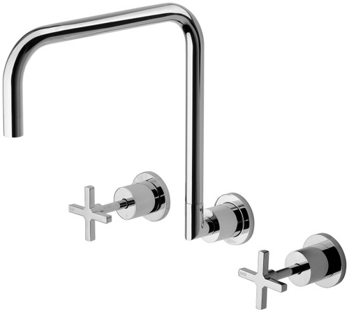 Radii Wall Sink Set 3Star Chrome [150431]