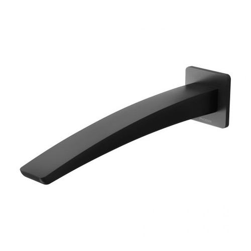 Rush Wall Bath Spout/Outlet 230mm Matte Black [151859]