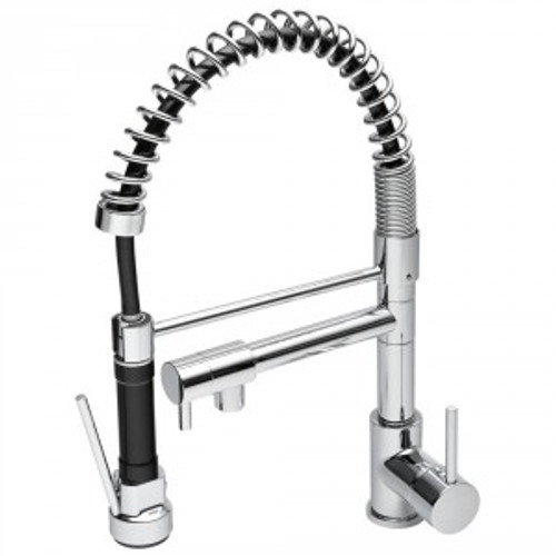 Dublin Sink Mixer with Detachable Hose with Veggie Spray and Separate Pot Filler Chrome [137437]