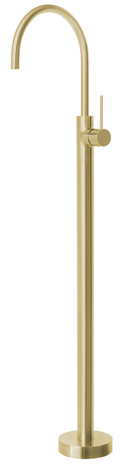 Vivid Slimline Floor Mounted Bath Mixer Brushed Gold [155275]