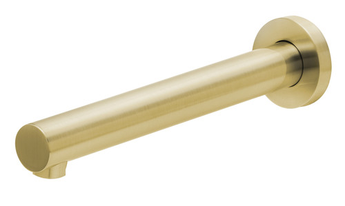 Vivid Wall Bath Spout/Outlet 200mm Brushed Gold [155453]