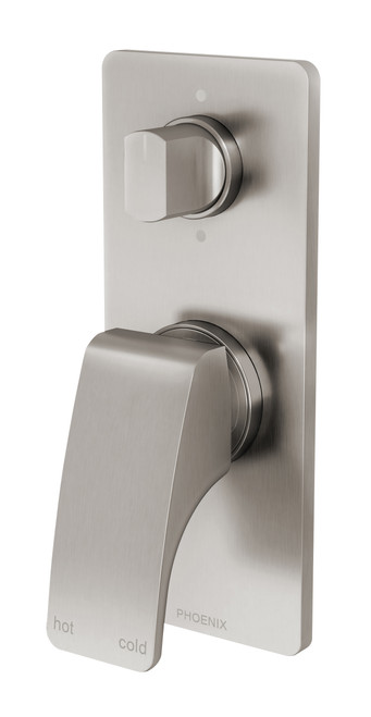 Rush Wall Bath & Shower Diverter Mixer Brushed Nickel [156803]