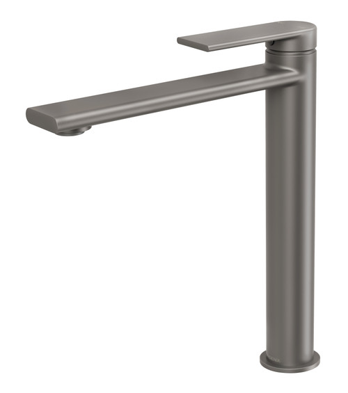 Teel Hob Tall/Vessel Basin Mixer 200mm Spout 5Star Gunmetal [166450]