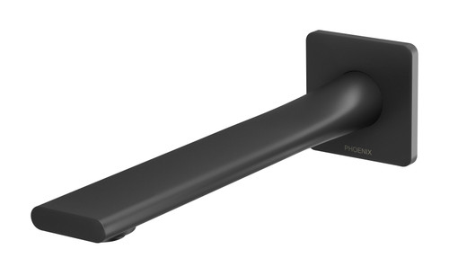 Teel Wall Bath Spout 200mm Matte Black [166471]