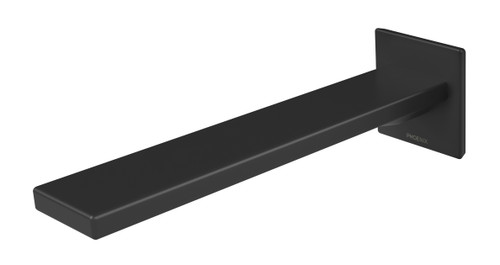 Zimi Wall Bath Spout/Outlet 200mm Matte Black [168378]