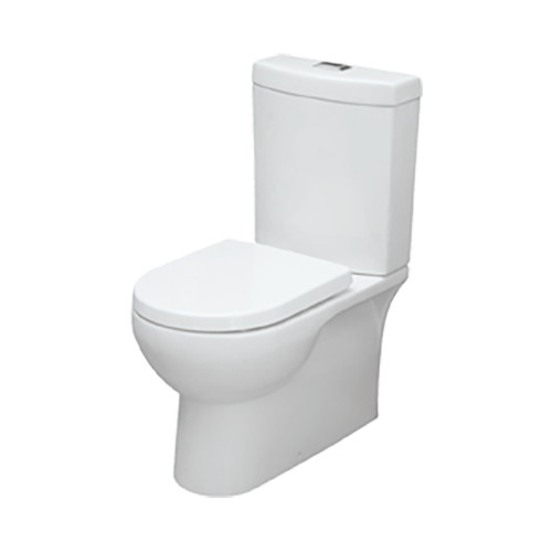 Virtue Classic Back-to-Wall Uni Inlet 80-150mm Set Out S Trap Toilet Suite White [136419]