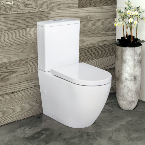 Alix Rimless Extended Height Pan S Trap Back-to-Wall Suite 160-230 Set Out standard Seat Care 4Star [191463]