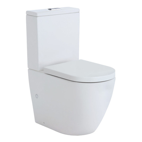 Koko Rimless extended S Trap Back to Wall Suite Matte White [191468]