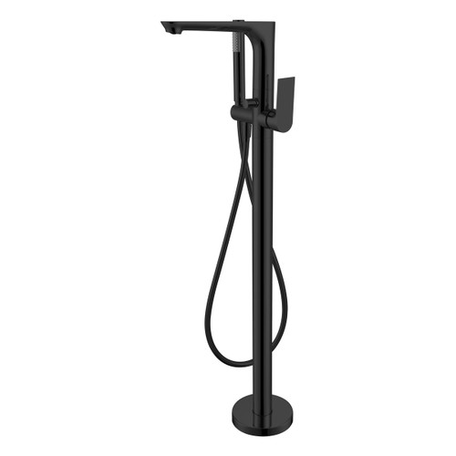 Bianca Free Standing Bath Mixer with Hand Shower Matte Black [181252]