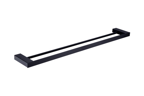 Celia Towel Rail Double 800mm Matte Black [181322]