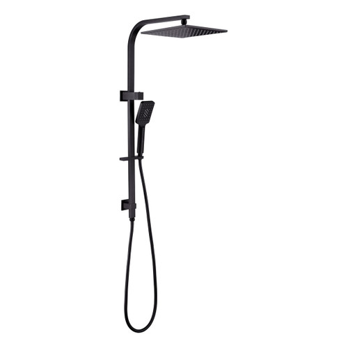 Celia Bianca Square Twin Shower Set 4Star Matte Black [181346]