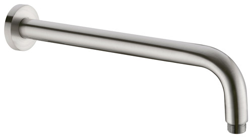 Round Wall Shower Arm 340mm Brushed Nickel [195141]
